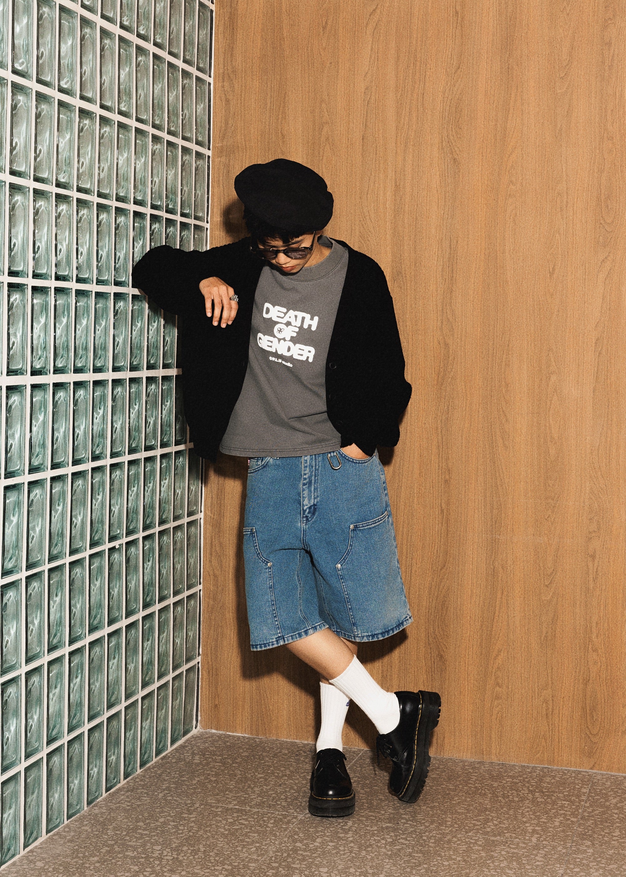 S102: "Death" High Collar Regular Fit Tee