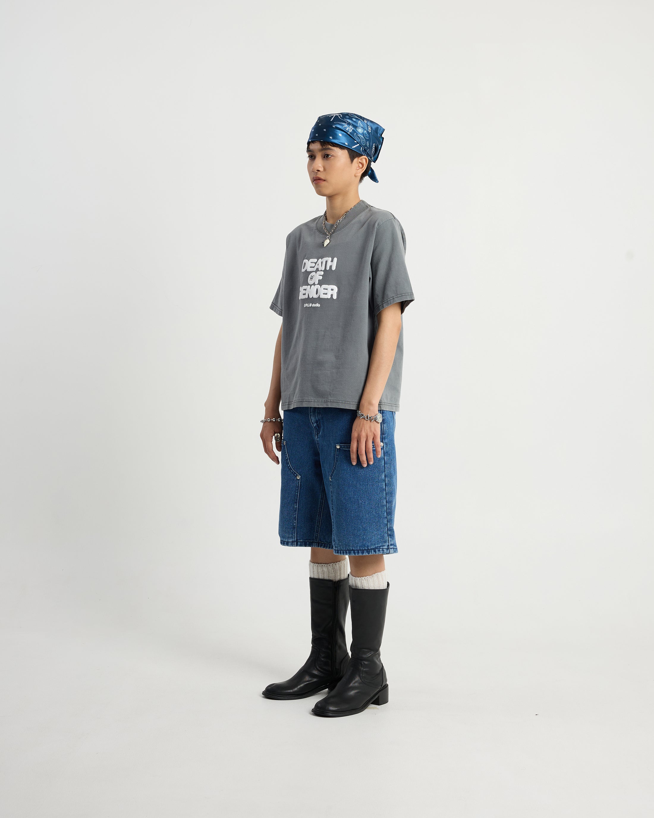 S102: "Death" High Collar Regular Fit Tee