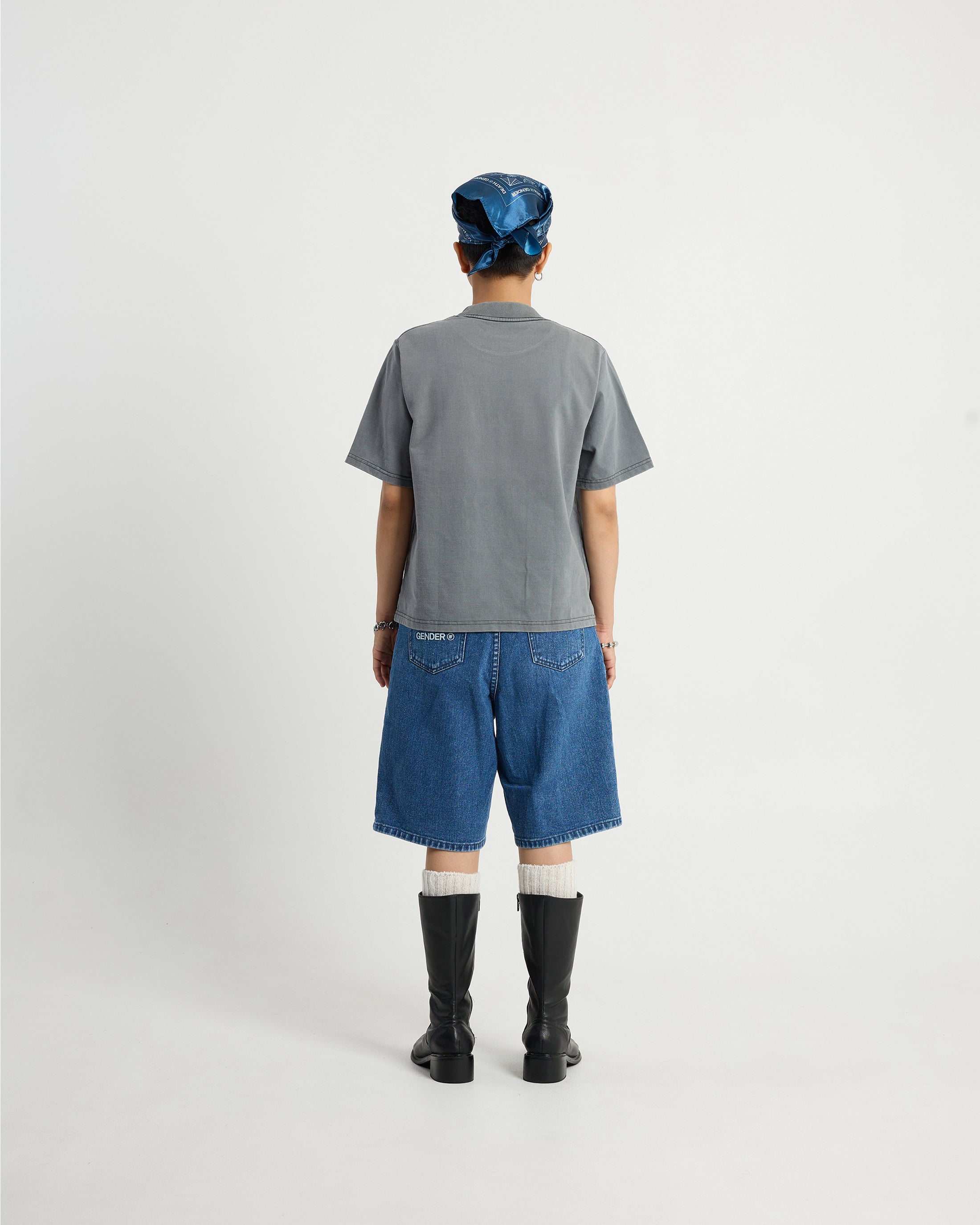 S102: "Death" High Collar Regular Fit Tee