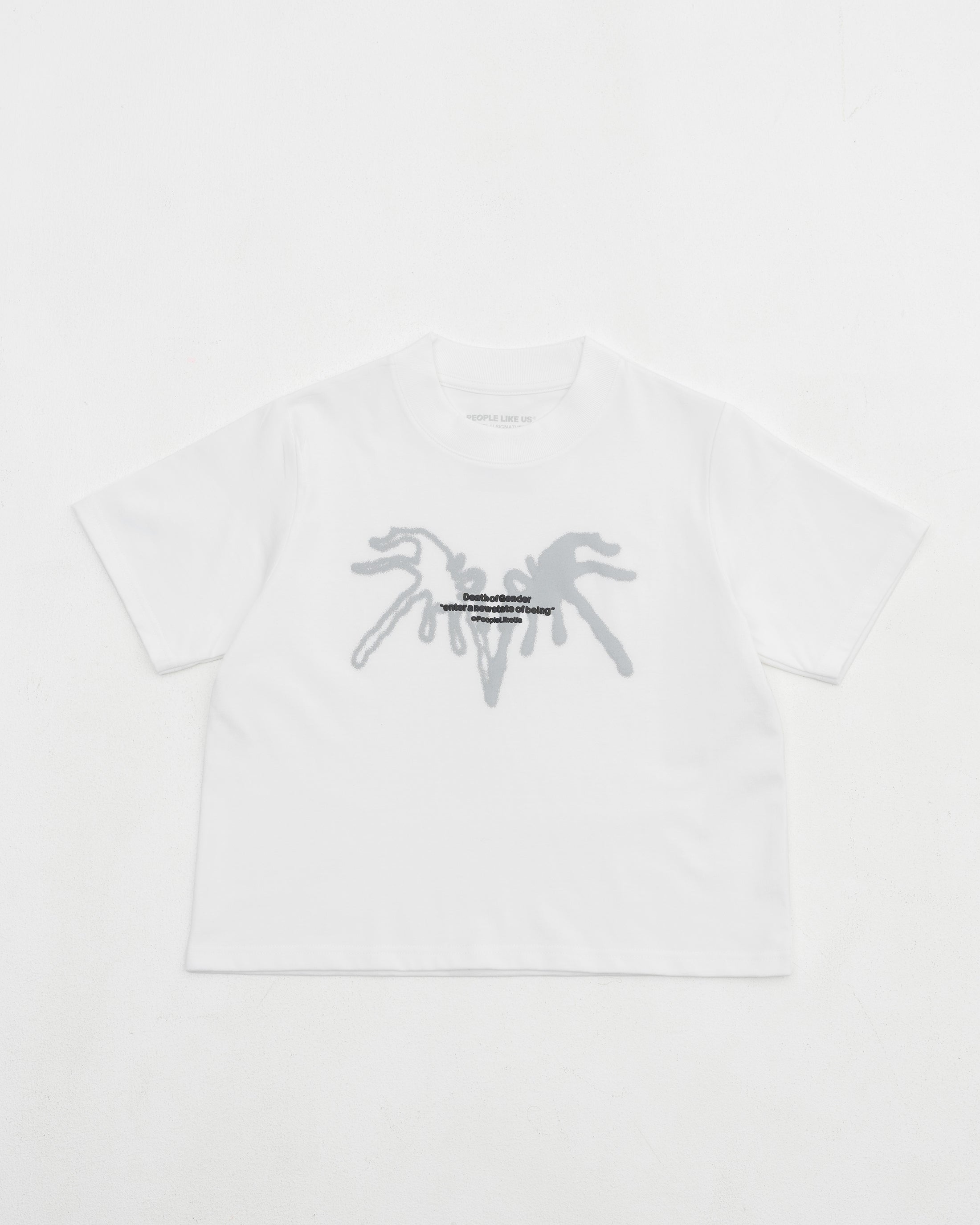 S103: "Rebirth" High Collar Crop Tee