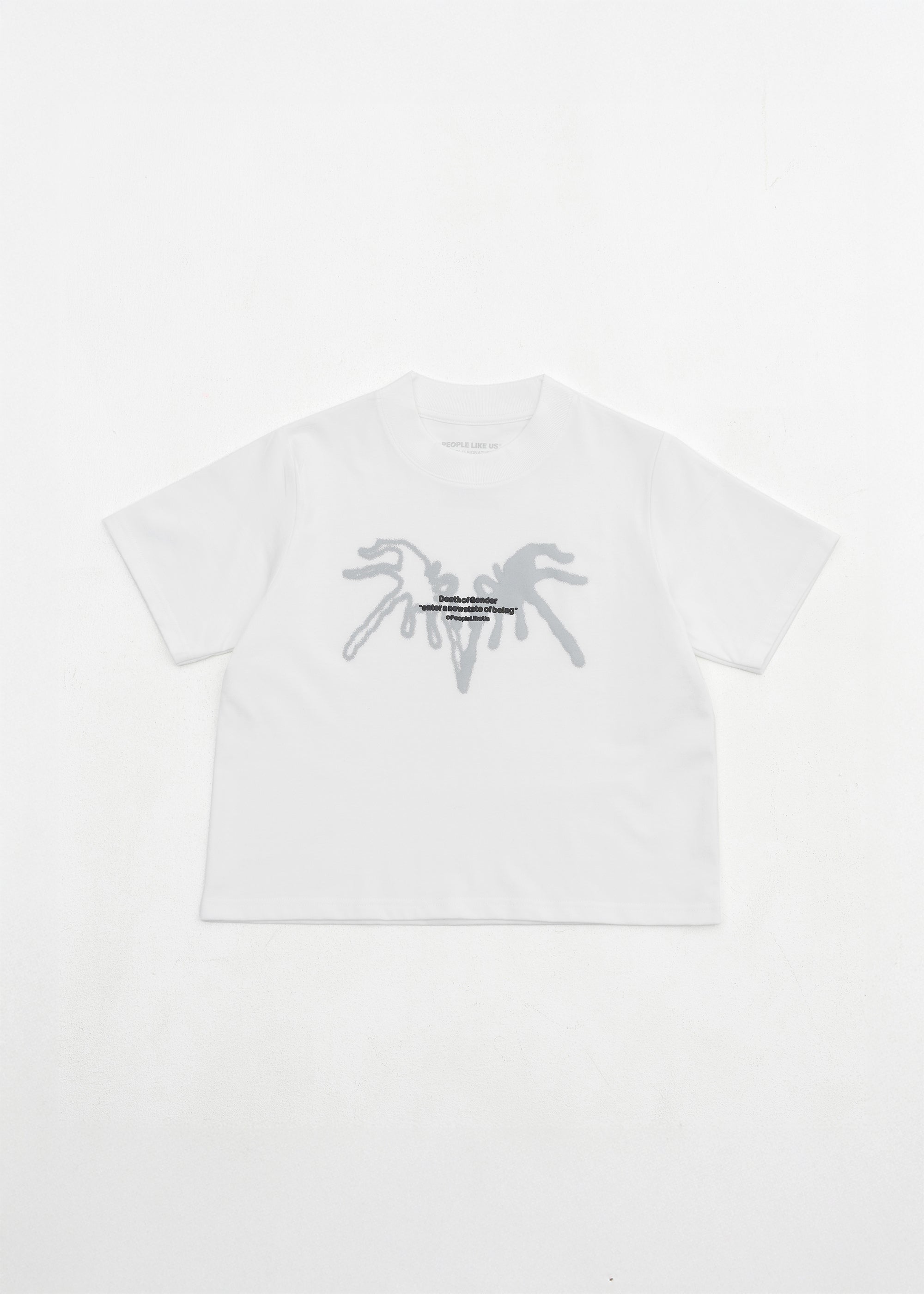 S103: "Rebirth" High Collar Crop Tee